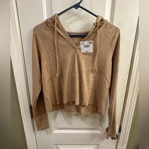 American Eagle cropped sweater lounge hoodie